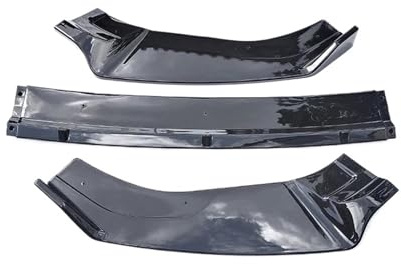 Frontlippe Für VW Für Golf 7 MK7 7,5 R Für GTI Für GTD 14-19 Front Stoßstange Splitter Spoiler Schutz Platte Lip Body Kit Carbon Oberfläche Splitter(Gloss Black)