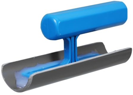 Operitacx Curved Concrete Edge Smoother Trowel Ergonomic Cement Brush for Smooth Finishing Multipurpose Edge Forming Tool for Outdoor Use for Renovation Projects
