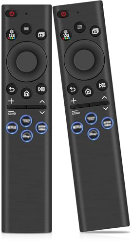 Ersatzfernbedienung für Samsung TV Fernbedienung, 2 Stück BN59-01385A Ersatz Fernbedienung mit 4 Abkürzungen, Universalfernbedienung für alle Samsung Frame-Smart TV Fernbedienungen (NO Voice)