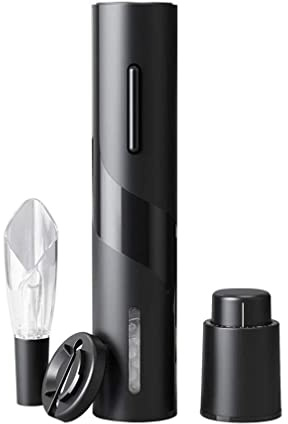 XHZMDWOU Abrebotellas Sacacorchos Abridor De Vino Eléctrico, Abrebotellas De Vino Eléctrico Inalámbrico Sacacorchos Automático con Tapones De Vacío Cortador De Láminas Abridor De Botellas