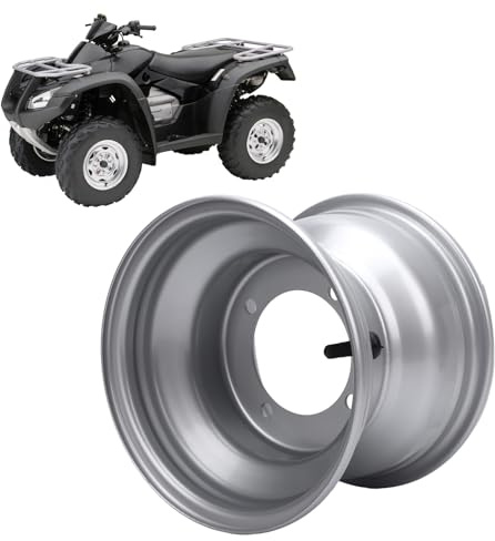 ciciglow Cerchio Ruota ATV 18X9.50-8, Cerchio Ruota 8 Pollici per ATV, Go Kart, Veicoli Fuoristrada, Quad, Argento (fori (spaziatura dei fori: 110 mm / 4.33in)