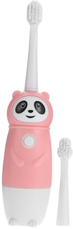 Kinder Zahnbürste Cartoon 1 Satz Ipx7 Pp für Zähne und Zahnfleisch | Weiche Borsten, Rosa Ausführung, Aaa Batterie Separat, für Zuhause und Reisen, Schonende Pflege