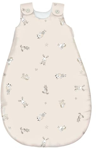 Tencel® Baby Schlafsack 3 TOG | ärmelloser Ganzjahresschlafsack | Kinderschlafsack hautfreundlich, atmungsaktiv, feuchtigkeitsregulierend | OEKO-TEX® zertifiziert | mitwachsend | 60 °C waschbar