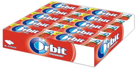 iChuches - Grageas Sin Azúcar 30 Unidades (30 Paquetes de 10 Chicles) Sabor Duradero – Menta, Fresa, Hierbabuena, Eucalipto, Bubblemint y Menta Fuerte (Fresa)