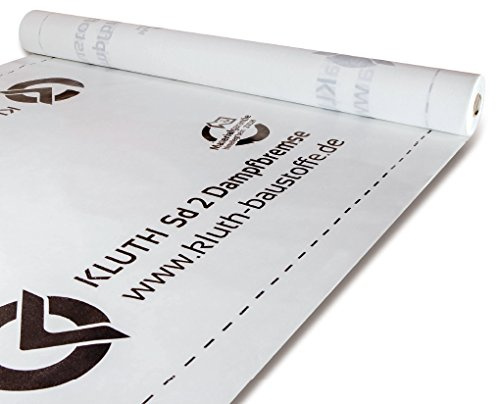 Kluth SD 2 Dampfbremse flexibel strapazierfähig feuchtigkeitsregulierend SD-Wert 2m - 75m² (1,5m x 50m)