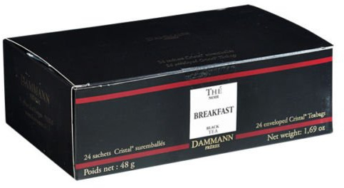 Dammann Frères - Thé Breakfast - 4 BOITES de 24 sachets individuels