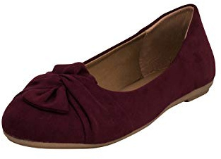 Fitters Footwear That Fits dam ballerina Maike mikrofiber mikrofiber ballerinor med slinga storlek (EU,), - Burgund - 46 EU