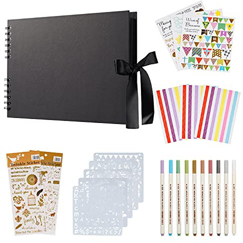 YCM Fotoalbum, Fotoalbum zum Selbstgestalten, DIY Fotobuch 80 Seiten, Größe 28.5x21cm, Kann als Abschluss Geschenk, Geburtstagsgeschenk, Hochzeitstagsgeschenk und mehr verwendet Werden