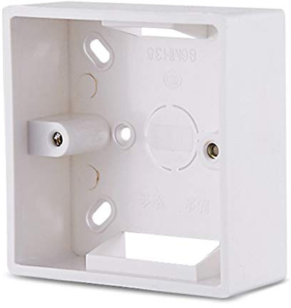 Buwei 86X86 PVC-Verdickungs-Anschlussdose Wandhalterungskassette für Schalterbuchse Basisschalter Bodenbox Schaltkasten Zubehör