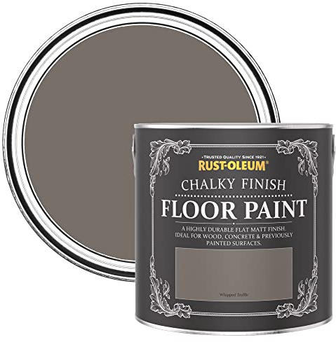 Rust-Oleum braun strapazierfähige, kratzfeste Bodenfarbe für Holz und Beton - Trüffel 2,5 Litres