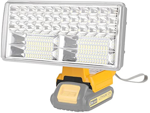 Lámpara LED inalámbrica de 4200 lm, compatible con batería de litio Dewalt de 18V, luz de trabajo de 18V para camping, reparación de automóviles, iluminación de emergencia y lugar de trabajo