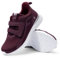 FitVille Weit Klettverschluss Walking Schuhe Damen Freizeit Turnschuhe für ältere Frauen Leichte Sneaker Burgundisch 38.5 EU Weit