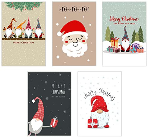 Edition Seidel Set 5 Premium Weihnachtskarten mit Briefumschlag - Karten Weihnachten Postkarten
