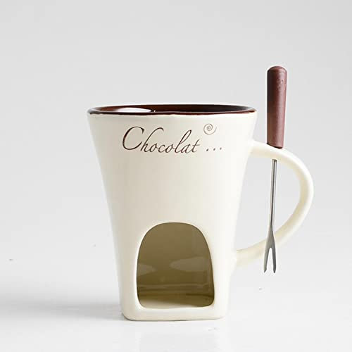 Set of fondue cups Mini personal fondue pots chocolate cheese ice cream fondue kit Individual butter melting cup small warmer