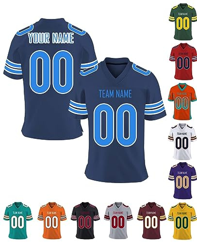 Xiuyours Maglietta T-Shirt Uomo Sportiva Personalizzata con Nome Numero Logo Maglia Personalizzabile per Bambini Donna, Personalizzato Manica Corta Sportiva Asciugatura Rapida, S-7XL