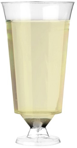 AIOS Recyclable Flexible Plastic Wine Glasses. Capaity 235ml. (20)