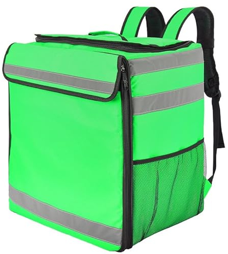 89L Telescopic Delivery Bag for Uber Eats Insulated Food Delivery Backpack with Expandable Functionality Water-Repellent Pizza Cooler Bag Bagpack