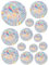 DHJWDUX 13 Fogli Decorazioni vetrofanie Adesivi per Vetro Fogli Adesivi Vetrofanie Finestre Vetrofanie Addobbi Sticker Decal Decorativi PVC Decalcomanie per Decori Casa Festa Vetro Multicolore