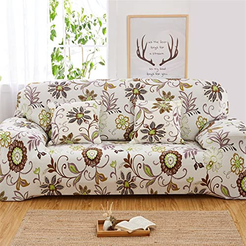 BAMFY Sofa überzug Einzel Sofa Dekorieren Bedruckt Sofa überzieher Elastisch überzug Sofabezug Für 1/2/3/4 Sitzer Wohnzimmer Sessel Couch überzug(K,1 seat)