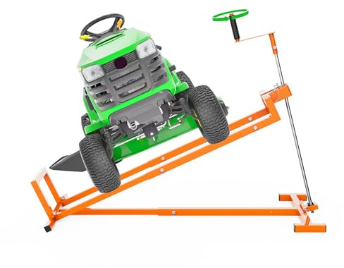 Livoccur Lawn Mower Lift Jack- Lifting Platform 882 Lbs Capacity for Riding Lawn Mower，Zero Turn Lawn Mowers, Lawn Tractor with Manual Handle and Power Tool Extension Handle