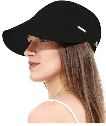 sy soul young Damen Sonnenhut Ponytail Loch Ultrabreitkrempe Baseball Cap