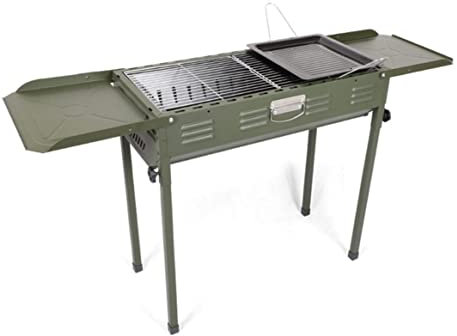 Parrilla de Barbacoa para Acampar, Parrilla de Barbacoa Plegable para Exteriores, Parrilla portátil de Acero Inoxidable para Acampar al Aire Libre, cenas, Actividades, Herramientas, Parrilla