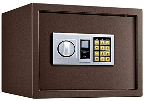 RLKHXBS Resistente al Fuoco Serratura a Combinazione, Cassetta Sicurezza Piedi Cassaforte con Tastiera Digitale e ripiano Rimovibile, ignifuga per medicinali, Denaro, Documenti, Oggetti di Valore