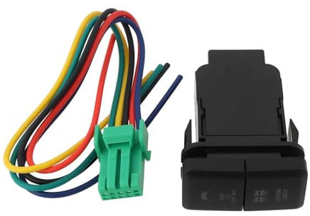 eMagTech 1 Set Barre Luminose A LED Doppie Per Auto Da 12 V Interruttore A Pulsante Blu/verde Con Cablaggio A 5 Pin Compatibile Con Landcruiser 7680