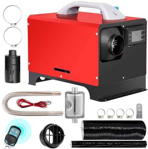 PEIXU Riscaldatore d'Aria Diesel Portatile 12V 8KW per Auto Camion Camper Riscaldatore d'Aria Diesel all-in-One da Parcheggio,Controllo Remoto,Monitor LCD