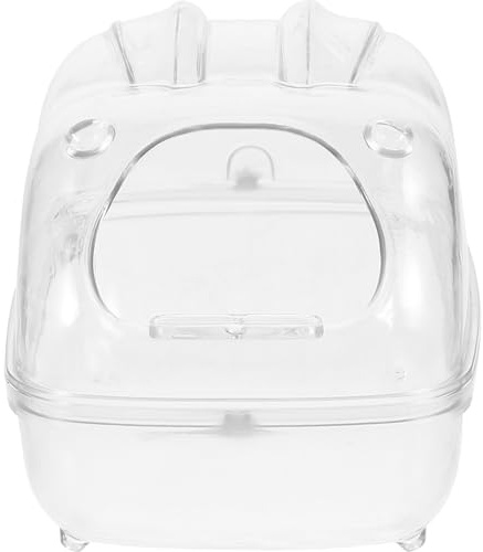 FRCOLOR Sandbad für Hamster Hamsterbadewanne Hamstersandkasten Badezimmer für Kleintiere Badebehälter für Hamster Rennmausbadezimmer Chinchillabadezimmer Kleintierbadezimmer Ratenversteck