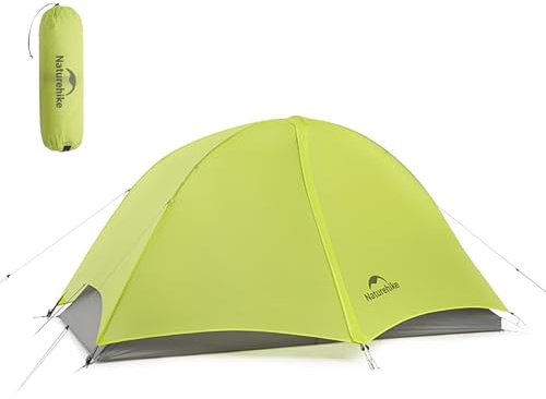 Naturehike Star Trail EXT 1 Person Tent - 2.2lb Ultralight Solo Tent for Camping, Waterproof & Breathable 3 Season Easy Setup Backpacking Tent for One Man, Outdoor Hiking, Hunting, Travel