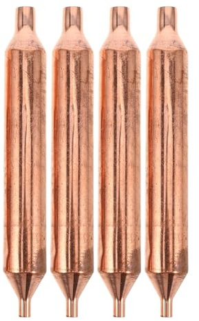 ANDRESLAD Filtro Secador de Repuesto para Refrigerador y Congelador Filtro de Tubo de Cobre Tubo 4 Unidades Accesorio de Mantenimiento para Sistema de Refrigeración Absorción de Humedad
