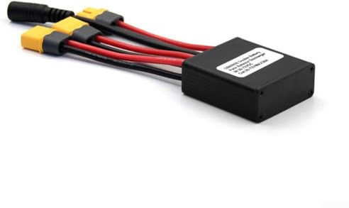 Adaptador de batería dual para bicicleta eléctrica, módulo paralelo eléctrico con puerto de carga, interruptor de conexión de batería XT60H, descargador automático de ciclo 20A 20V-72V