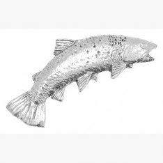Zinn See Forelle Fisch Pin Abzeichen oder Brosche Geschenk für Schal, Krawatte, Hut, Mantel oder Tasche