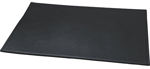Alassio 52000 Schreibtischunterlage, Lederunterlage 65 x 45 cm, Unterlage rutschfest, Hergestellt aus echtem Leder, Schreibunterlage, Arbeitsunterlage, Businessunterlage, Bastelunterlage, schwarz