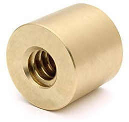 Trapezgewindemutter ELRM 22X5 links Rotguss D45L44