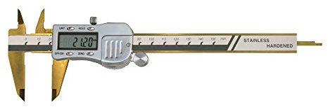CNC QUALITÄT Digital Messschieber 150 mm DIN 862 - Metallgehäuse - TiN
