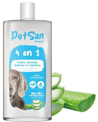 ICA CHP26 Champú Especial 4 en 1 con Aloe Vera para Perros, Limpia, Protege, Hidrata y Regenera, con Fragancia a Sandía Melón, 400ml