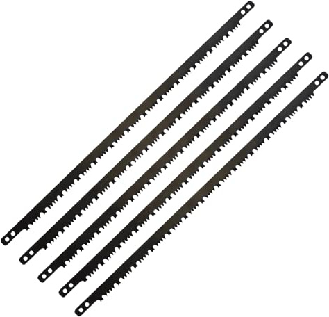 Dapetz ® 21 Inches Bow Saw Blade 532mm Raker Teeth Saw Blade Suitable For Green Or Wet Wood High Strength Hardened Steel for Logs, Branches and DIY Projects 5PCS