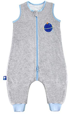 ililmmoe Baby unisex sovsäck med fötter Pyjamas Spädbarn Går bomullssovsäck Bärbara filtar Tog1.5
