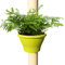 Momolaa Jardinière Pot de Fleur pour gouttière - Pot de Fleurs Rond avec Tuyau de Pluie - Support de Pot de Fleur pour Tuyau de vidange - jardinière - Pot Suspendu (Vert, L)