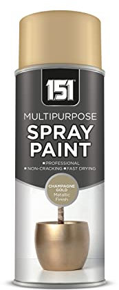 Inspired Essentials Multi-Purpose Spray Paint 400ml for Metal, Wood, Plastic, Walls, Aerosol Spray with Perfect Finish (Champagne Gold, Pack of 1)