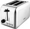 WeeKett 2 Slice Toaster - 2 Slice with Variable Browning Control - Stainless Steel with Wide Slots for Thick Bread Slices & Bagels - Sleek & Compact, 15.8 x 28.8 x 17.8cm
