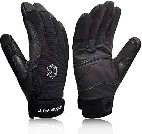 Intra-FIT Gants d'escalade Gants d'hiver Gants en corde, Rappel, Sauvetage, Escalade sur Roches, Aventure, Sports de plein air, Doux, Confortable, Durable