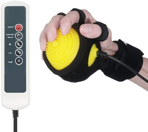 CUSMA Elektrische Heiße Kompresse, Fingerwiederherstellung, Antispastik, Ball, Fingermassage, Passives Rehabilitationstraining, Schlaganfall, Hemiplegie