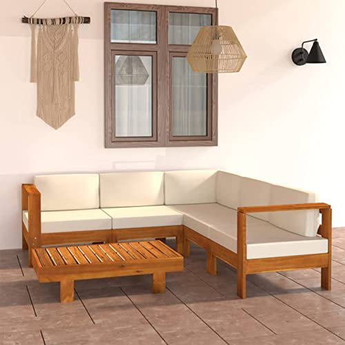 Festnight Gartenlounge Outdoor Lounge Gartenmöbel Set Holz Loungemöbel Terrasse Ecklounge Garten Lounge Set Sofa Lounge Möbel Gartensofa Ecksofa Sitzgarnitur Gartengarnitur Massivholz
