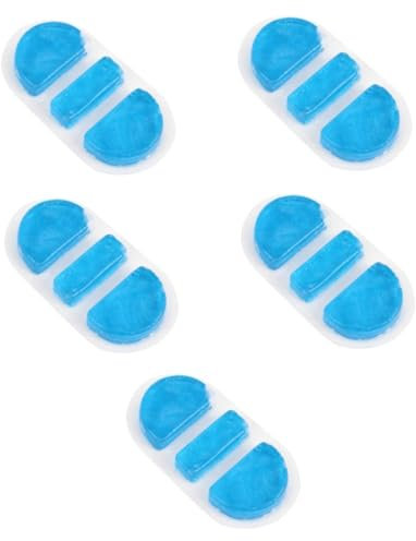 minkissy 5 Stück Packung Nasenstegpad Aus Gel Kühlendes Nasenpad Pflegeversorgung Kühlnasen-eisbeutel Nasenstilleinlage Pflegezubehör Kaltkompressen-stilleinlage Pvc Blue