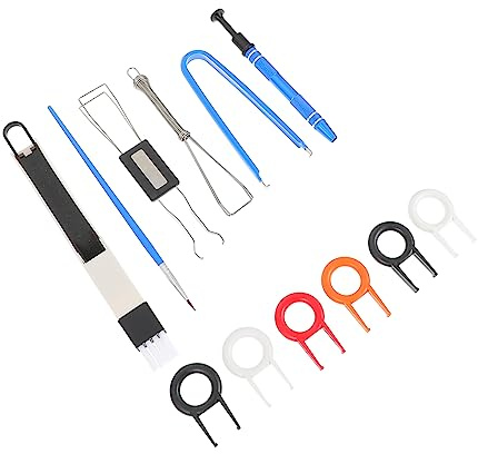 CAXUSD Extractor de Teclas Mecánico Kit de Limpieza Antiestático Cepillo de Limpieza para Teclados Herramienta para Extraer Teclas Accesorios de Computadora Diseño Compacto y Práctico