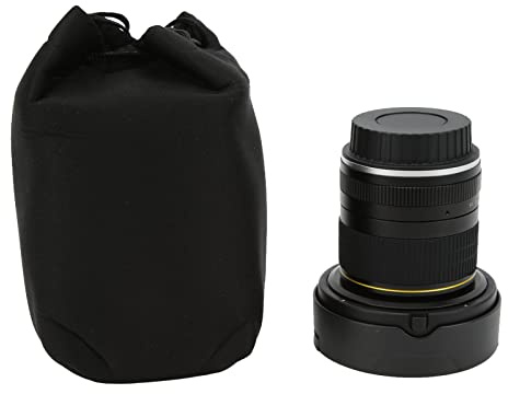 Qukaim Lightdow Objectif fisheye asphérique 8 mm F/3.0, objectif fisheye ultra large pour monture EFS 60D 77D, design circulaire, léger, ouverture F/3.0 de 8 mm