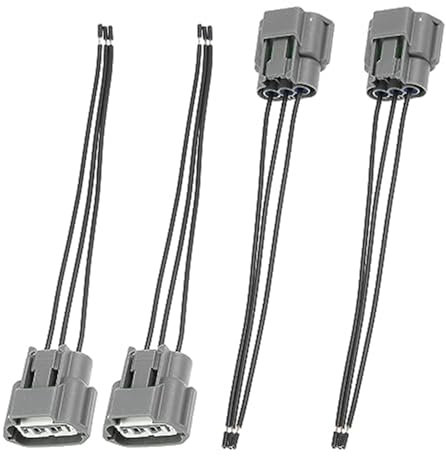 XEBRAD 4 pezzi connettori bobina di accensione cablaggio spina pigtail 3 fili Kit bobina di accensione e candela per auto